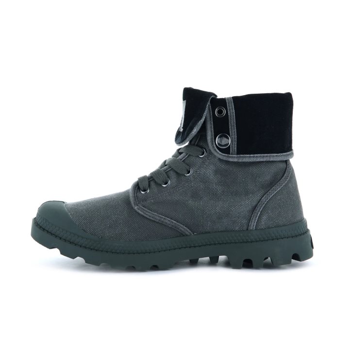 Bottes Palladium Baggy Femme Grise Foncé | FR FUO081J